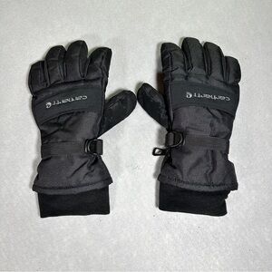 Carhartt Mens M Winter Gloves Black Insulated Adjustable Wrist Cold Weather Work